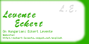 levente eckert business card